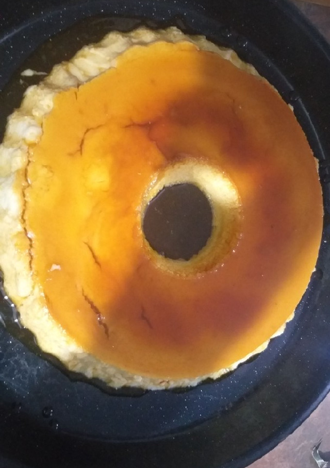Una foto de Flan casero