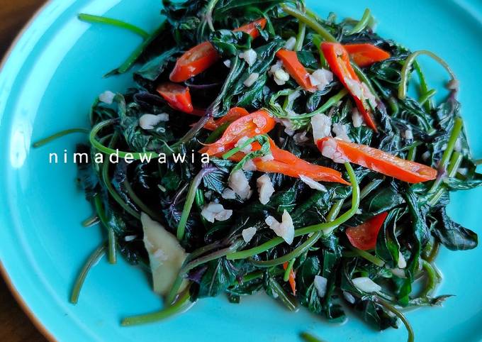 Yuk intip, Resep buat Menu Rumahan - Tumis Daun Ubi Jalar dijamin gurih