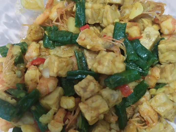 Langkah Gampang Menyiapkan Resep Tumis Tempe, Udang, Kacang Panjang yang Bikin Ngiler Anti Ribet, Mantap Sekali