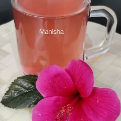 Hibiscus Tea(Fresh flowers lemon tea) A picture of Hibiscus Tea(Fresh flowers lemon tea).