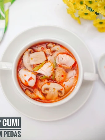 Cara Gampang Membuat Resep Sup Cumi Asam Pedas yang Bisa Manjain Lidah Anti Ribet, Bisa Manjain Lidah