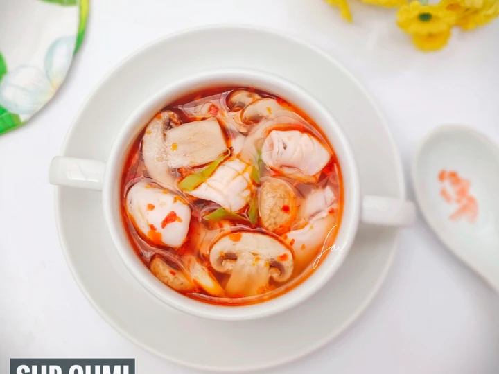 Cara Gampang Membuat Resep Sup Cumi Asam Pedas yang Bisa Manjain Lidah Anti Ribet, Bisa Manjain Lidah