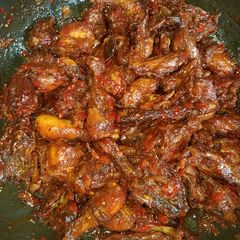 A picture of Peppered chicken.
