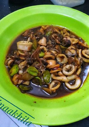 Foto resep Tumis cumi petai