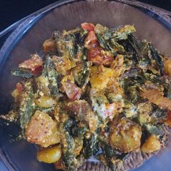A picture of Okra with Curd.
