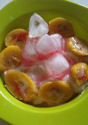 Foto resep Es pisang singkong