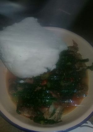 A picture of Beef greens.