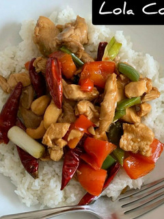 Una foto de POLLO KUNG PAO💕