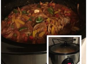 Una foto de Ropa vieja cubana en crockpot