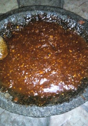 Foto resep Sambal rujak kacang goreng