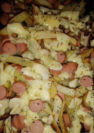Una foto de Salchipapas