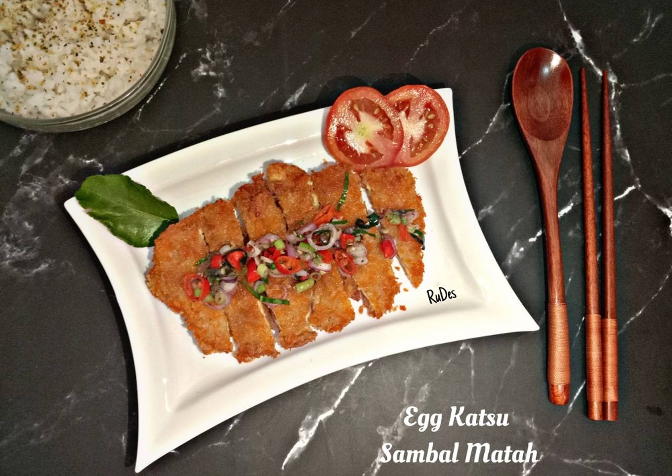 Dim katsu sambal matah