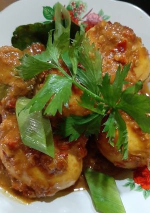 Foto resep Telur Bumbu Bali Santan #2