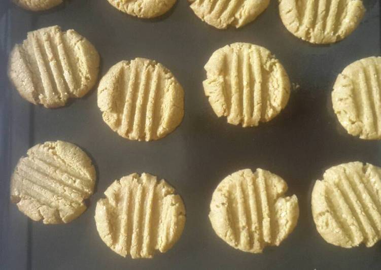 Bagaimana Menyiapkan Matcha almond cookies keto #ketopad_cp_anekakuker yang Sempurna