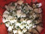 Ensalada de papa con perejil