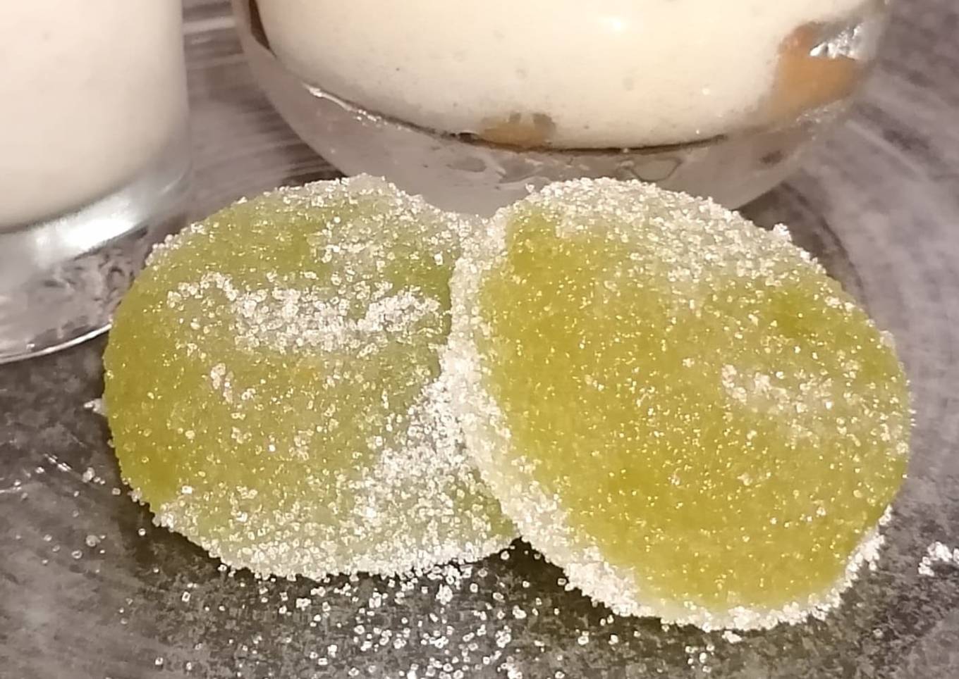 Bonbons de poivron vert et orange