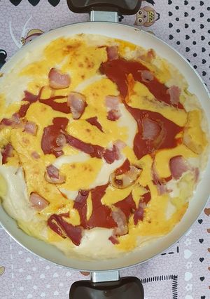 Una foto de Pizza de carne