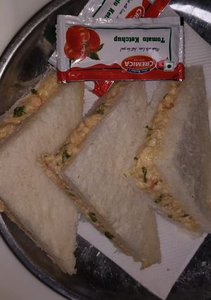A picture of Paneer sandwich.