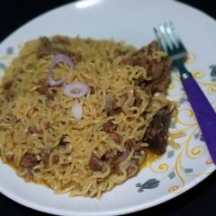 A picture of Goat meat Noddles.