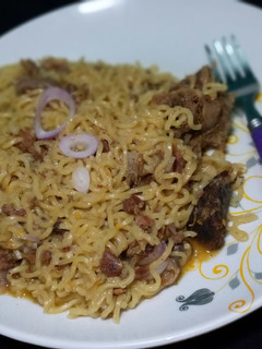 A picture of Goat meat Noddles.