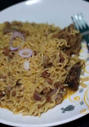 A picture of Goat meat Noddles.