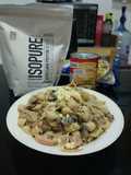 Anabolic Creamy Black Pepper Pasta|high protein, low calorie