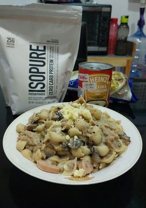 Foto resep Anabolic Creamy Black Pepper Pasta|high protein, low calorie