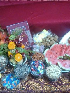عکسی از دستور یلدا مادر