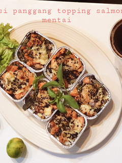 Foto resep Nasi panggang salmon mentai