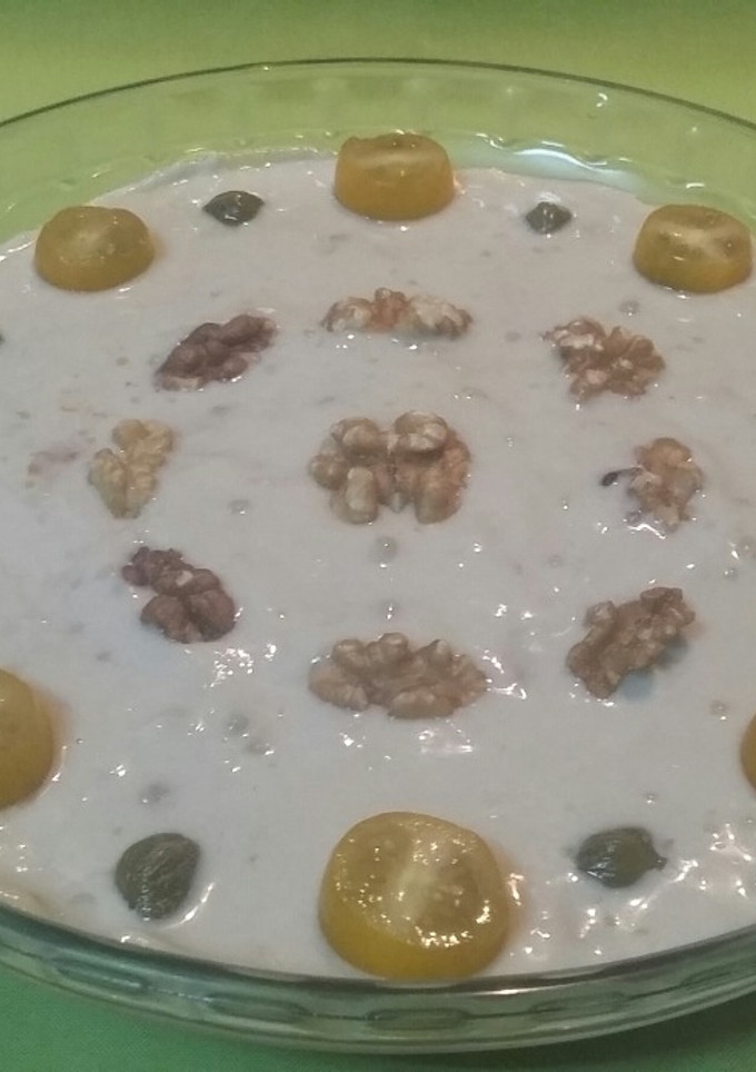 Una foto de Pastel de verduras con roquefort y nueces
