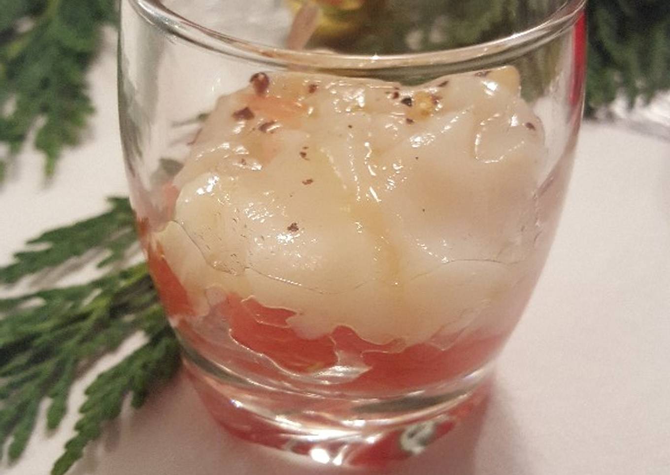 Carpaccio de noix de saint Jacques