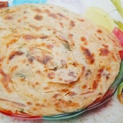 A picture of Aloe Vera Lachhedar Parantha.