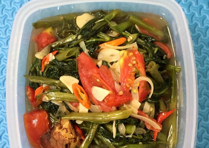 Panduan Masakan Resep Cah kangkung ala anak kos