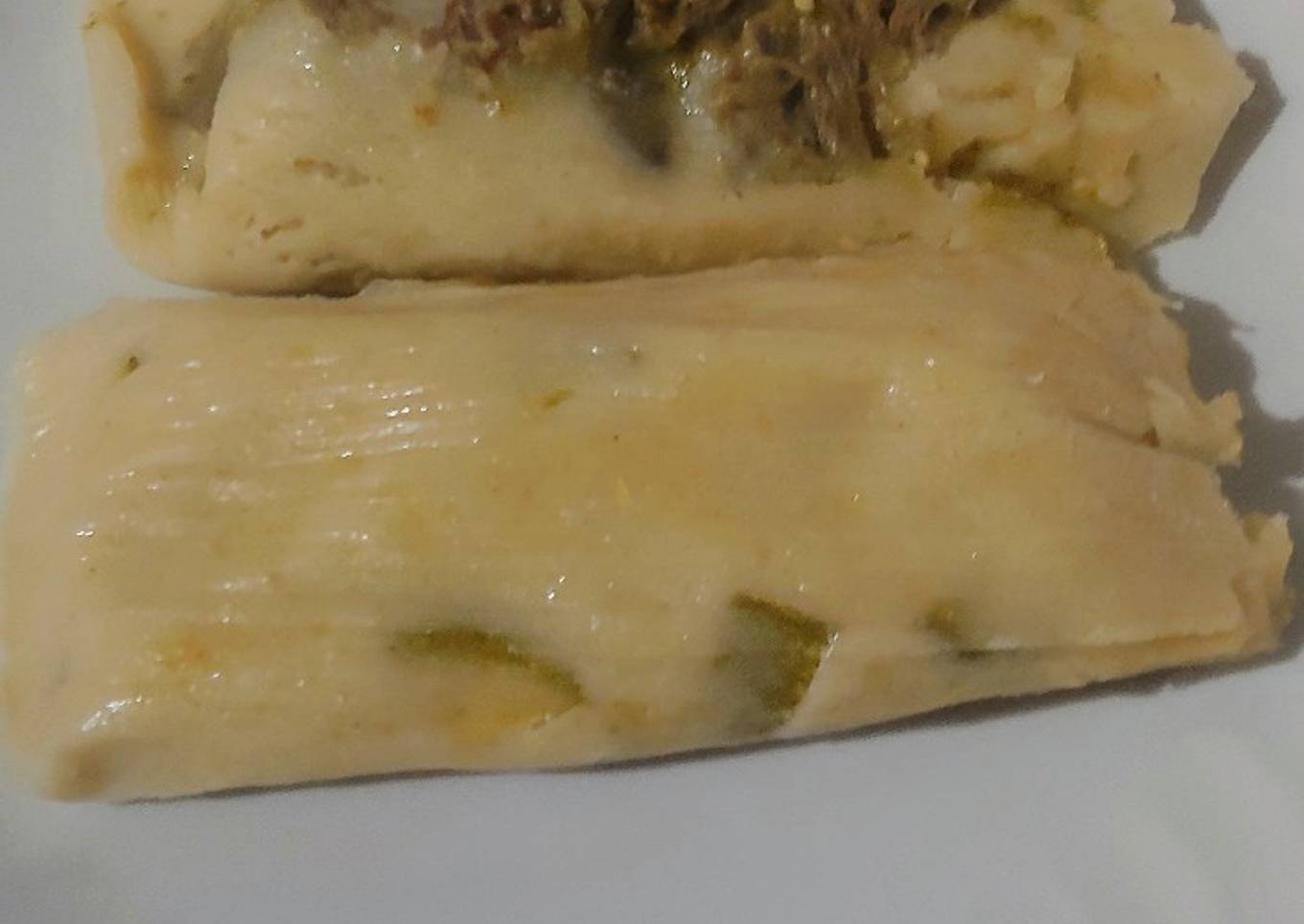 Tamales de calabacita y puerco