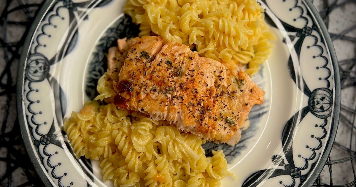 Boo Tifully Stuffed Salmon 👻 Recipe By Kei Kei