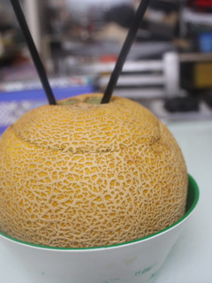 Una foto de Melón Cantalaup convertido en melón de Galia