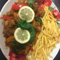 A picture of My Lemon & Basil Chicken.
