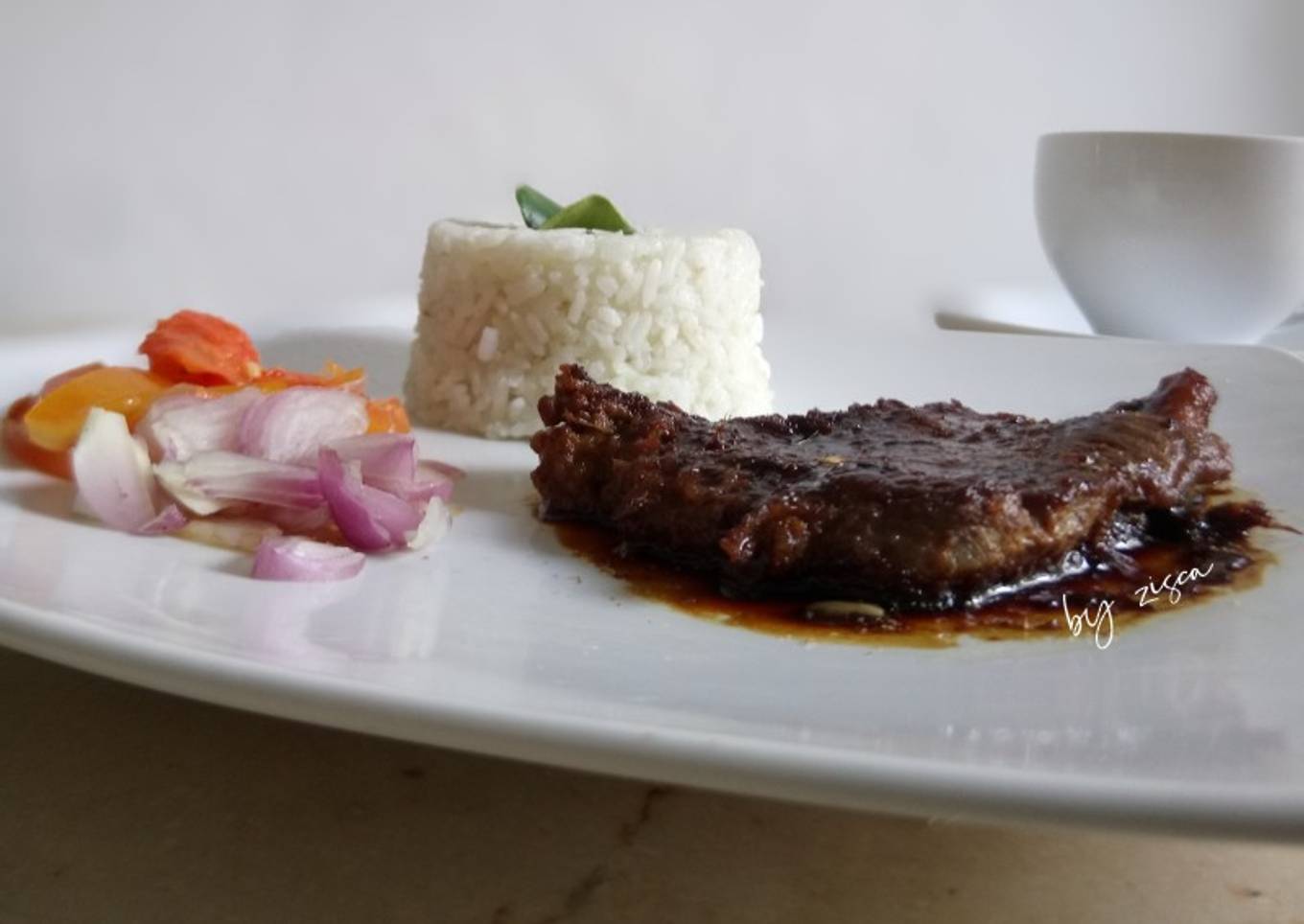 Steak Maranggi + Nasi Daun Jeruk