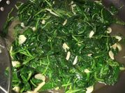 A picture of sautéed spinach