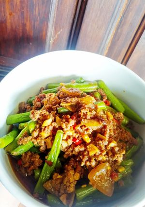 Foto resep Buncis szechuan (menu diet)