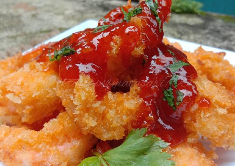 Langkah Mudah untuk Menyiapkan Udang goreng saus thai (m-5) Anti Gagal
