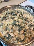 Chiles en rajas con crema