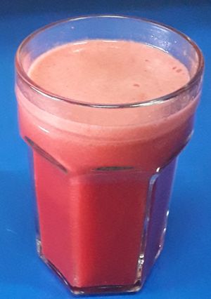 Una foto de Jugo Natural De Frambuesa
