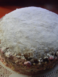 Una foto de Bizcochuelo relleno con crema de chocolate