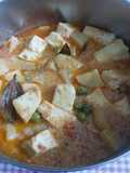ভেগান আলু মটর শাহী পনির (vegan aloo motor shahi paneer recipe in bengali)