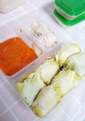Foto resep EAT CLEAN Day 3 (sawi gulung tahu ayam)