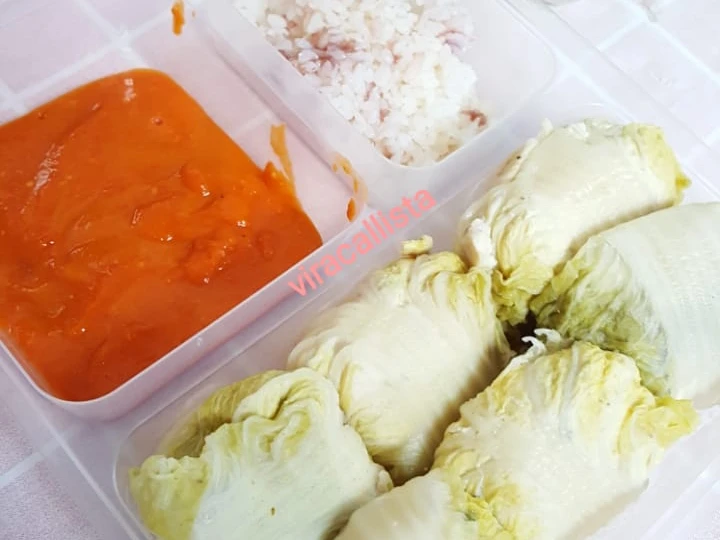 Cara Gampang Membikin Resep EAT CLEAN Day 3 (sawi gulung tahu ayam) yang Bikin Ngiler Anti Ribet, Mantap Sekali