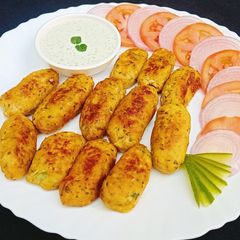 A picture of Mini Chicken Kabab 🍢🍢 (For Kids Lunch Boxes).