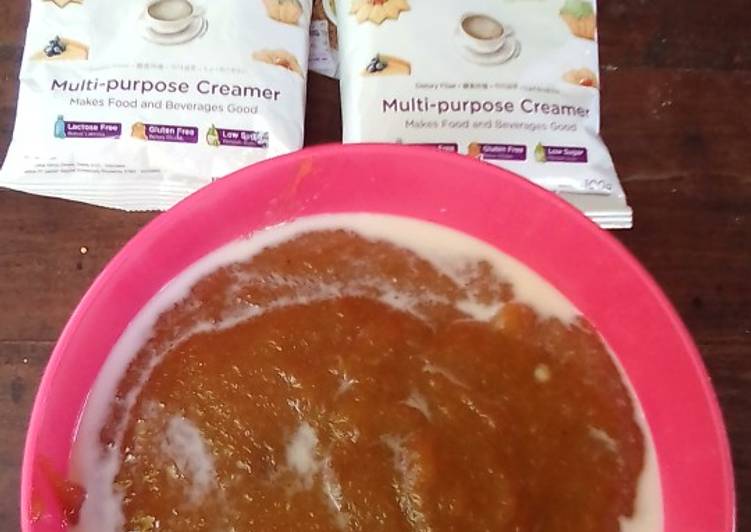 Cara Memasak Bubur Singkong Kuah Fiber Creme Untuk Jualan