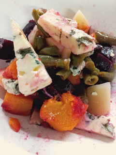 Una foto de Ensalada de Chaucha y Queso Azul